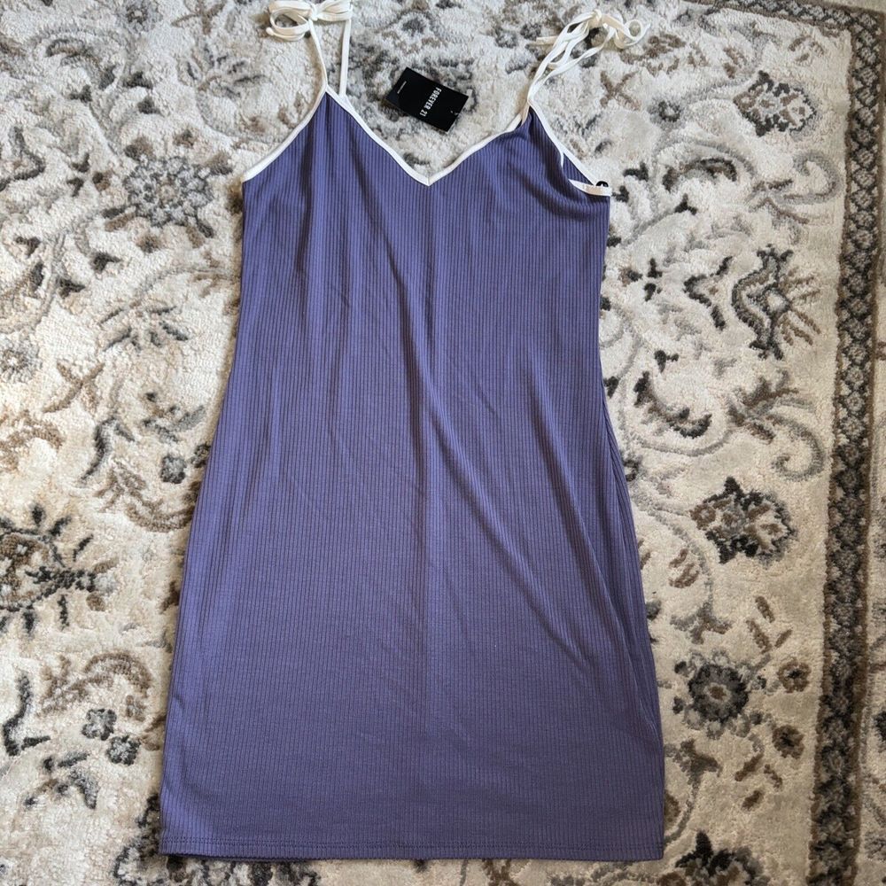 Forever 21 Purple Strap Dress Size Large Nwt
